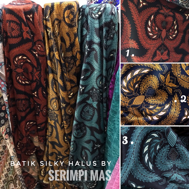 Kain Batik Semi Sutera Silky Halus By Serimpi Mas Per 50cm 1 2m Shopee Indonesia