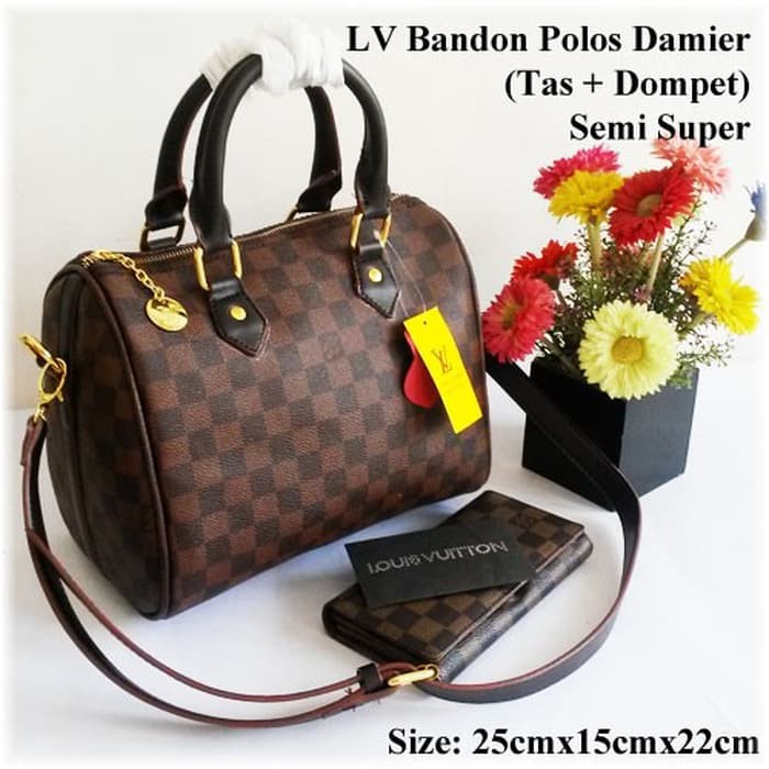 Tas Wanita terbaru / Tas Wanita Branded Import LV Bandon - Monocoklat