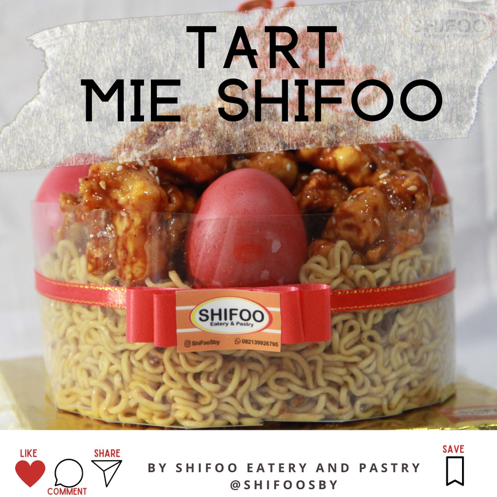 

NOODLE CAKE / NOODLE TART/ TART MIE -BAKMIE GORENG ukuran Medium ± 6 pax