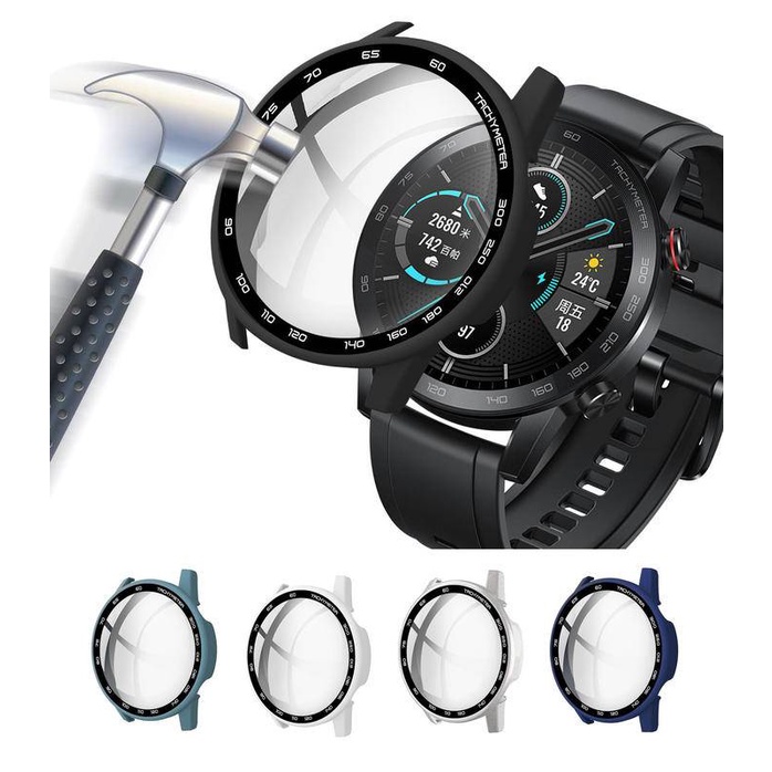 Case Pelindung Layar Tempered Glass Bumper Untuk Huawei Honor Magic Watch 2 46mm Magic2