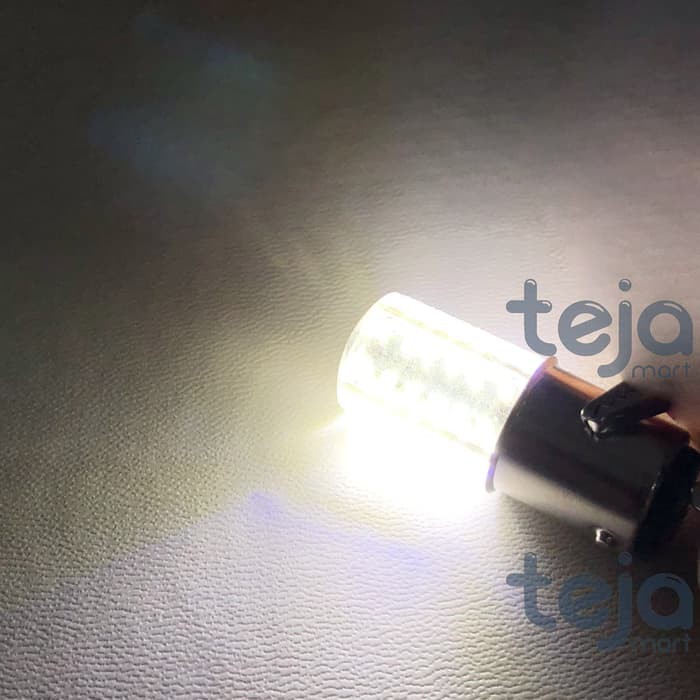 Lampu Rem Strobo/Kedip LED Jelly 48 Mata/Titik Bayonet Universal 12V