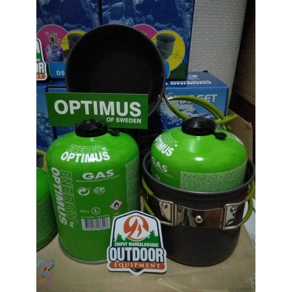 Cooking Set DS 101 Include Gas Canister 450g Ultralight Nesting Alat Masak Outdoor