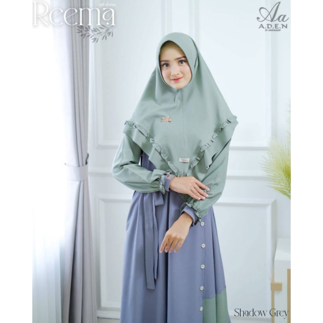 REEMA DRESS ADEN HIJAB- SET GAMIS DEWASA