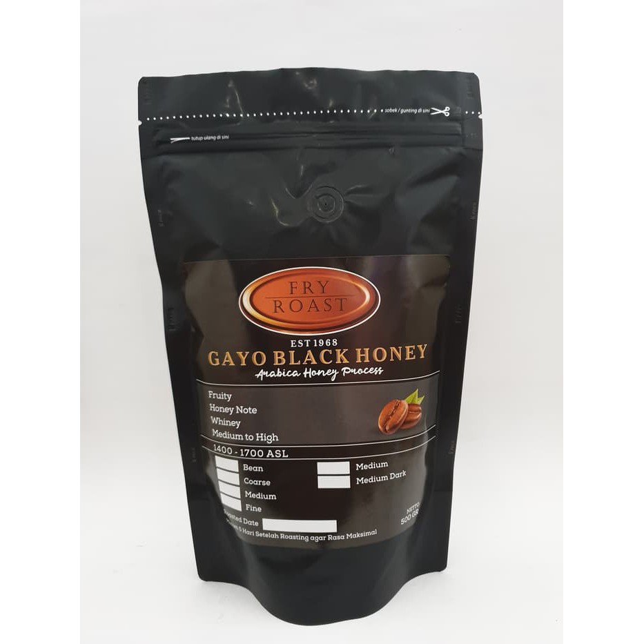 

KOPI ARABICA GAYO BLACK HONEY PROCESS 500 GRAM BIJI DAN BUBUK - kkp139