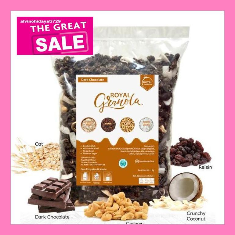 

Al04Nind Royal Granola 1 Kg Dark Chocolate Indvvl03