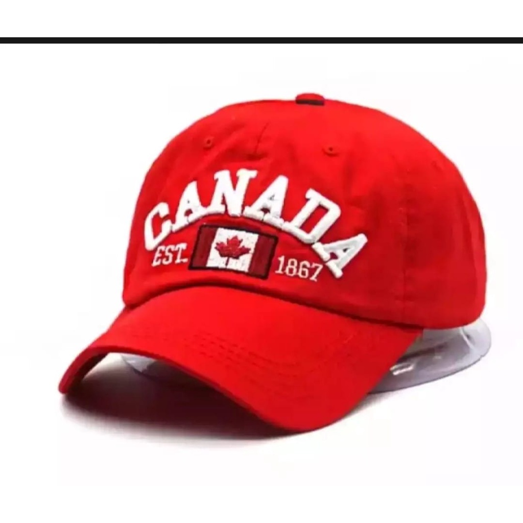 NEW TOPI baseball CANADA pria &amp; wanita import premium nyaman &amp; elegant model terbaru BISA BAYAR DI TEMPAT ( COD )