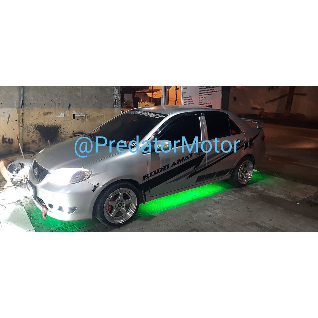 DIPAKAI TUKANG VARIASI LAMPU KOLONG BAWAH BODY MOBIL LED STRIP OUTDOOR ANTI AIR 12V 5M