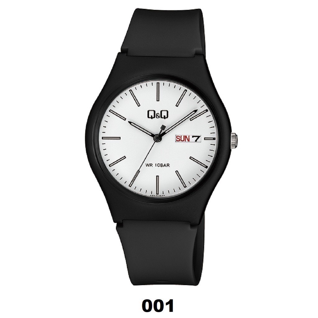 Q&amp;Q QQ QNQ Daydate Display A212 A212J 004Y - 012Y Analog Original Watch Jam Tangan Unisex