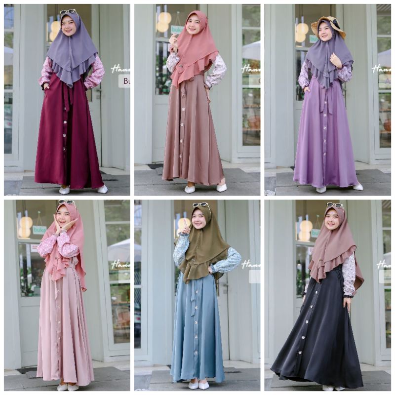 Hana Dress by Emka Hijab | Dress Original by Emka Hijab | Ready Stok