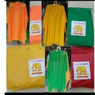 mantel jas hujan ponco karet rainbow pelangi cap gajah