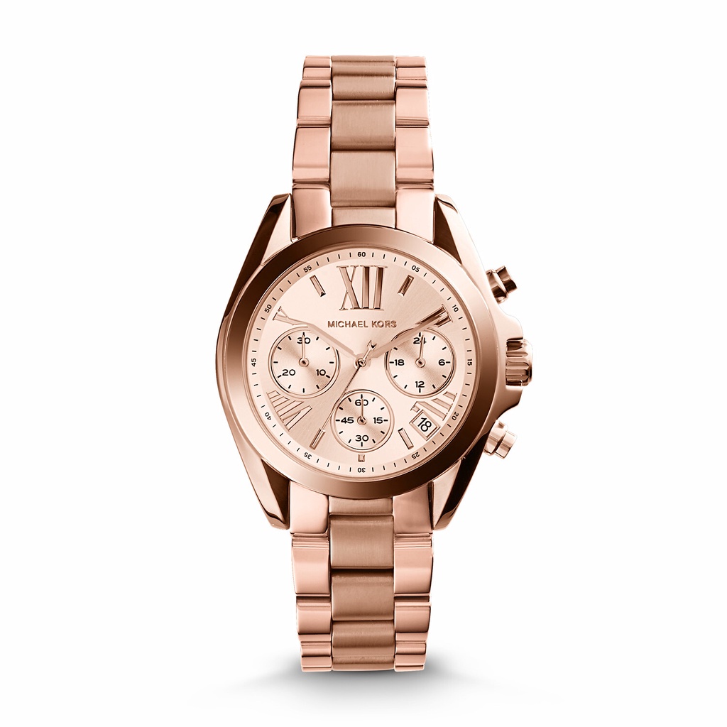 Michael Kors Bradshaw Chronograph Rose Gold Jam Wanita - MK5799