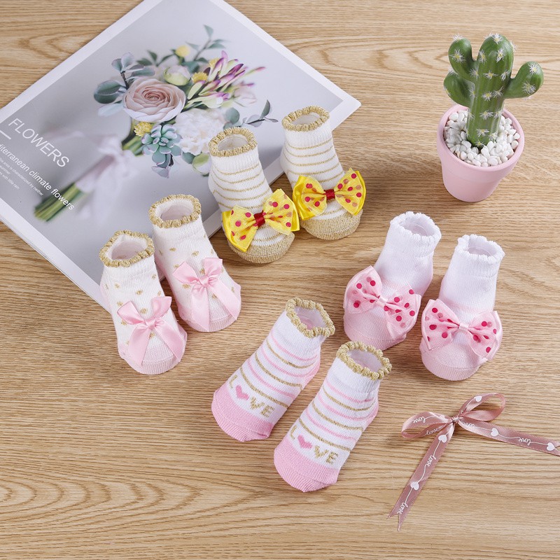 Satu set （5pcs） Kaos Kaki Bayi Newborn Laki-Laki / Perempuan