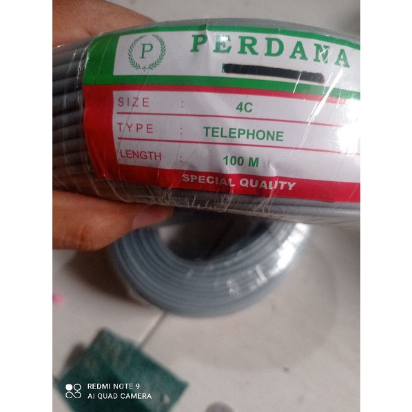 KABEL TELEPON RUMAH PERDANA 1 ROL 100 METER ISI 4