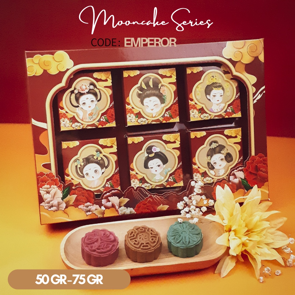 

Box Mooncake Emperor / Dus Packaging Kue Bulan 50gr - 75gr
