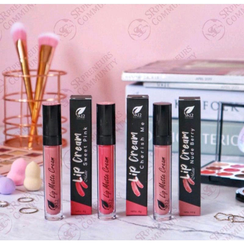 LIP CREAM MATTE SR12 sweet pink nude berry cherish me