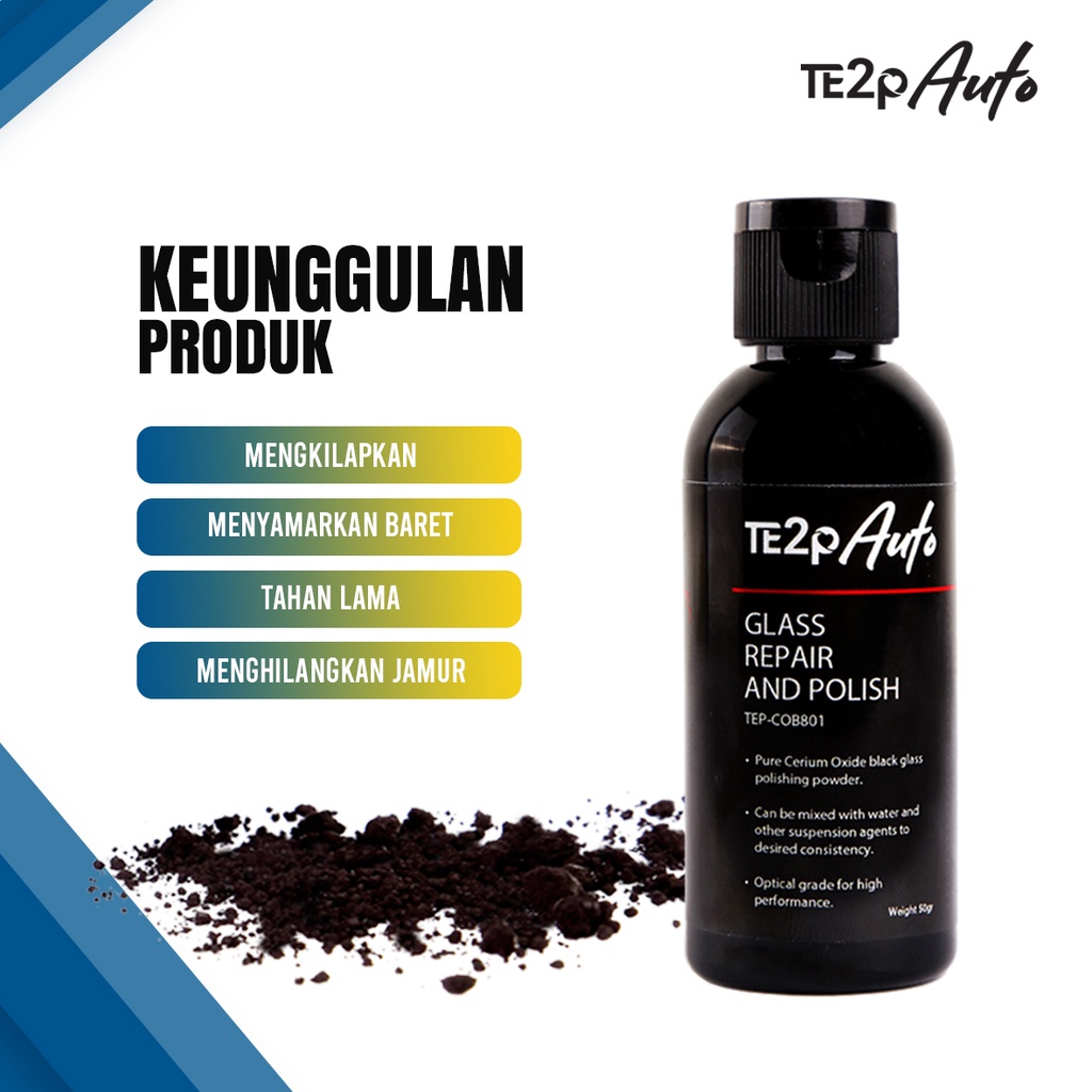 OBAT POLES BARET KACA MOBIL TE2P AUTO GLASS REPAIR POLISH CERIUM OXIDE