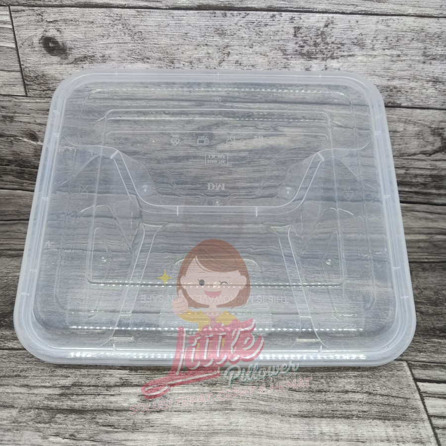 LB465 - Thinwall Sekat Lunch Box Sekat 4 - Thinwall Box Bekal Kotak - Lunch Box Thinwall Tebal