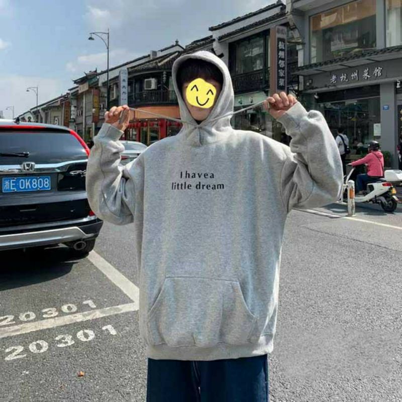 S - XXXXXL(6XL) Hoodie I HAVE A LITTLE DREAM BIGSIZE Pria Wanita Jaket Sweater Jumbo OVERSIZE 6XL 5XL 4XL 3XL 2XL XL M S Mint