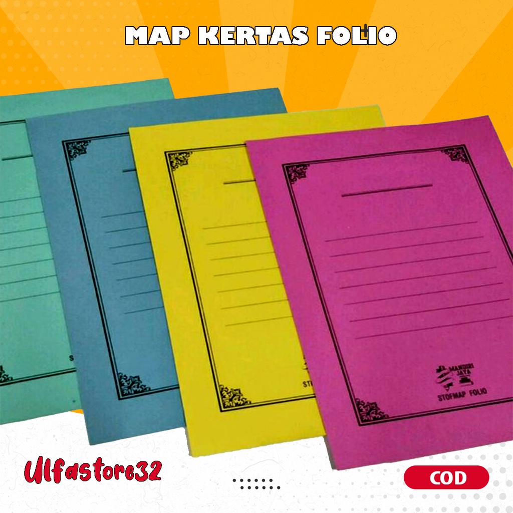 

Map kertas folio / stofmap (50 lembar) / atk grosir murah sekolah