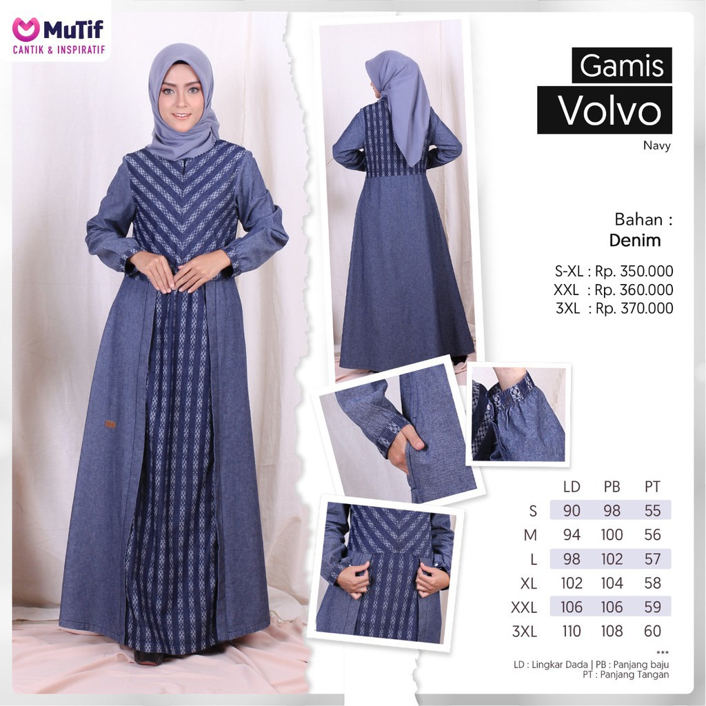 GAMIS MUTIF DEWASA VOLVO PROMO