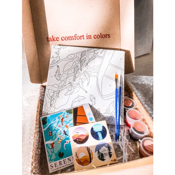 

Paint By Number [Serenity] | ByPainters | Painting Kit | 20x20 Canvas