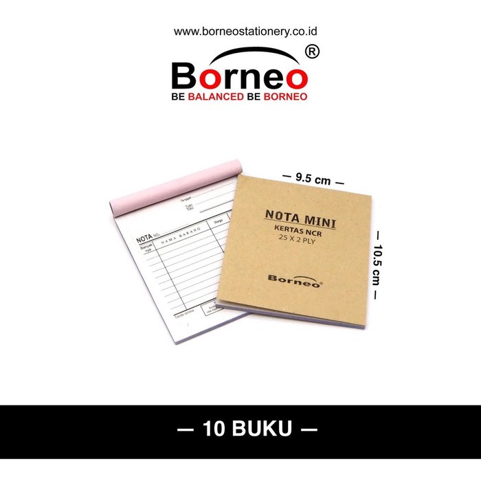 

Spesial 10 BUKU - Nota Kontan Mini Nota Olshop - 2 Ply (25 Lbr) Jual