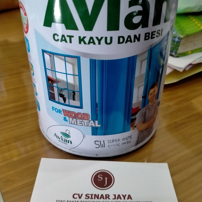  Cat  Kayu  dan Besi Merk  Avian 1kg ALL WARNA Shopee Indonesia