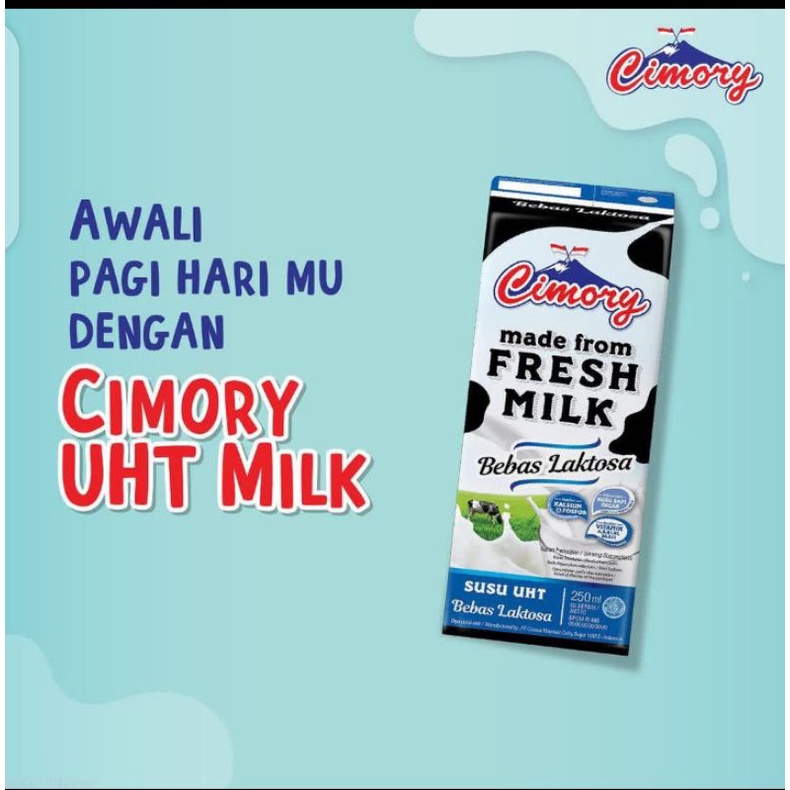 

Cimory Susu UHT Bebas Laktosa 250ml, Susu Sapi Rasa 250 ml