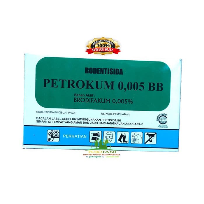 Racun Tikus Petrokum 0.005 100gr Tikus Mati Kering Racun Tikus Ampuh