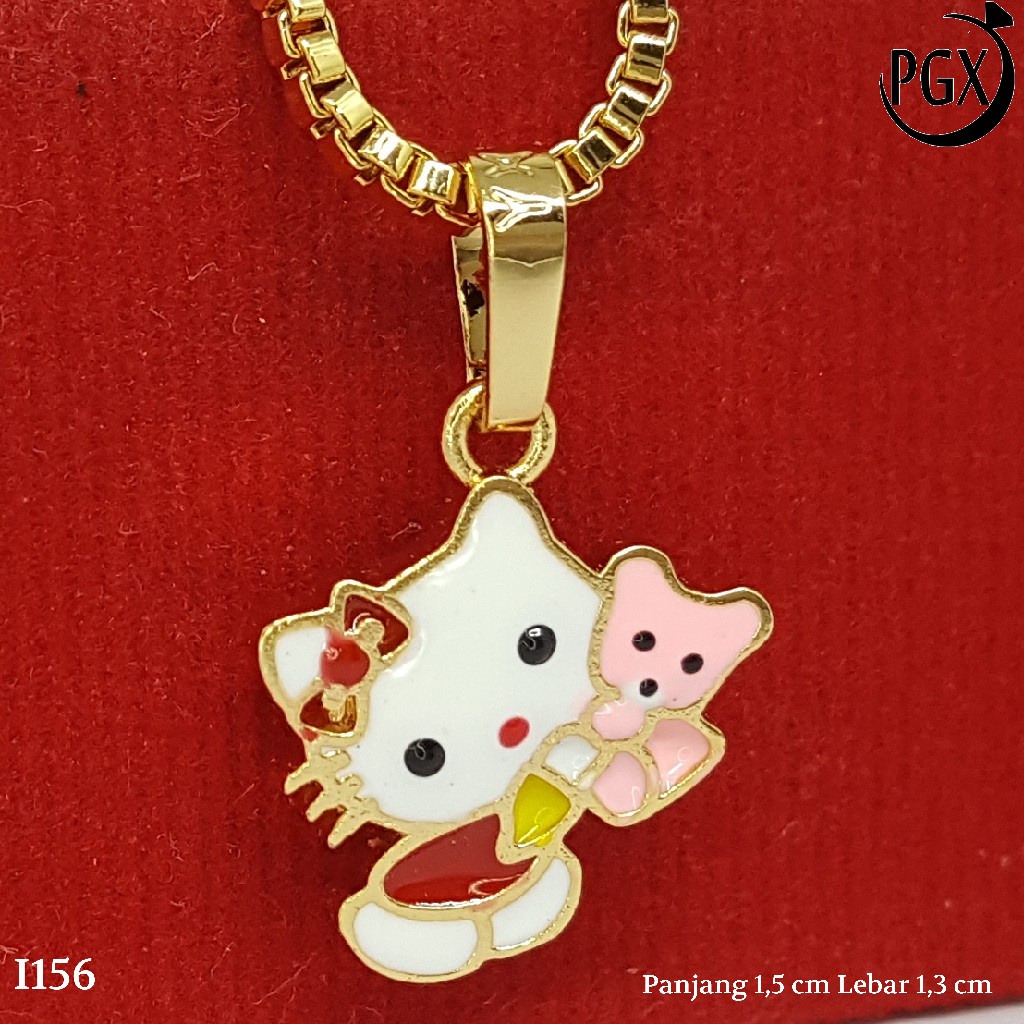 PGX Liontin Kalung Xuping Wanita Perhiasan Lapis Emas Aksesoris Fashion - I156