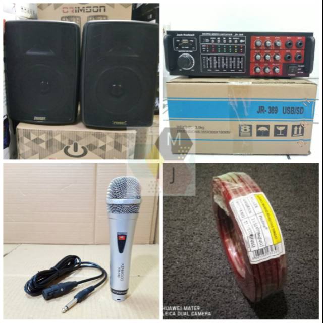 Paket karaoke bluetooth sound system paketan audio sistem speaker aktif salon home theater