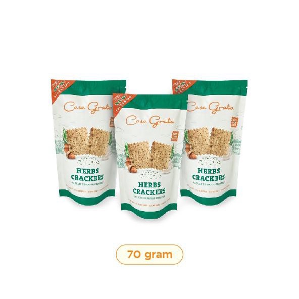 

SET OF 3 CASA GRATA CRACKERS - 2 H + 1 SC