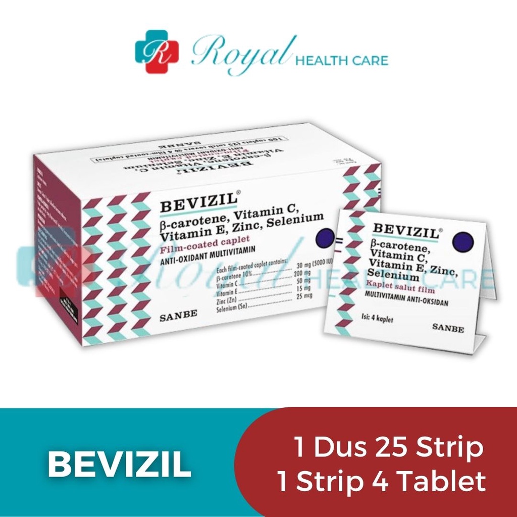 BEVIZIL STRIP 4 TABLET Membantu Mencukupi Asupan Vitamin dan Mineral pada Tubuh