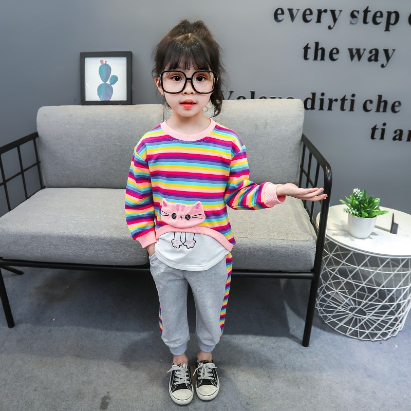 Setelan Baju Anak Perempuan Balita Import | 2 - 7 thn Kaos Anak Cewek / Kualitas Premium STLNG10 CAT MB