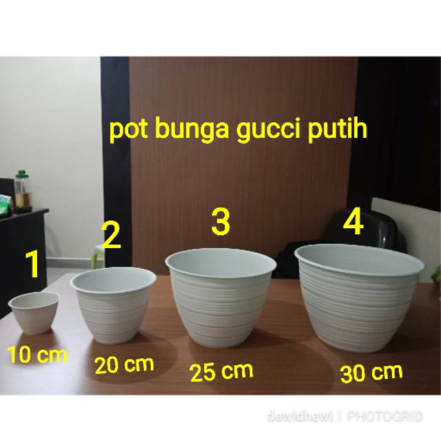 Pot Bunga Putih  Guci 10cm Leony 30 Shopee Indonesia