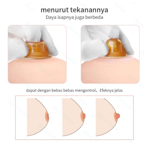 COCO Cup Vakum Penarik Puting Payudara untuk Alat Kesehatan Ibu Hamil Nipple Aspirator Alat Penarik Puting Payudara Bahan Silikon Untuk Ibu menyusui Nipple Puller