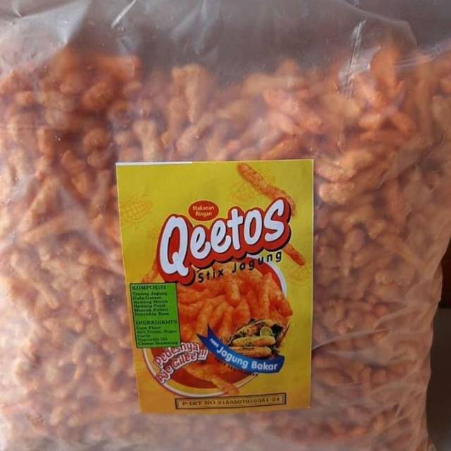 Qeetos Stik Jagung Jajan Lebaran Murah Kiloan Parcel Lebaran