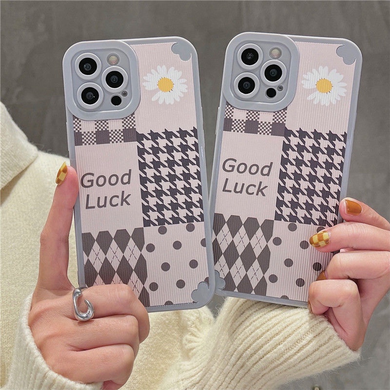 Soft Case Motif Bunga Krisan Kortex Untuk IPhone X Xs Max Xr 12 13 11 Pro Max Bsjh