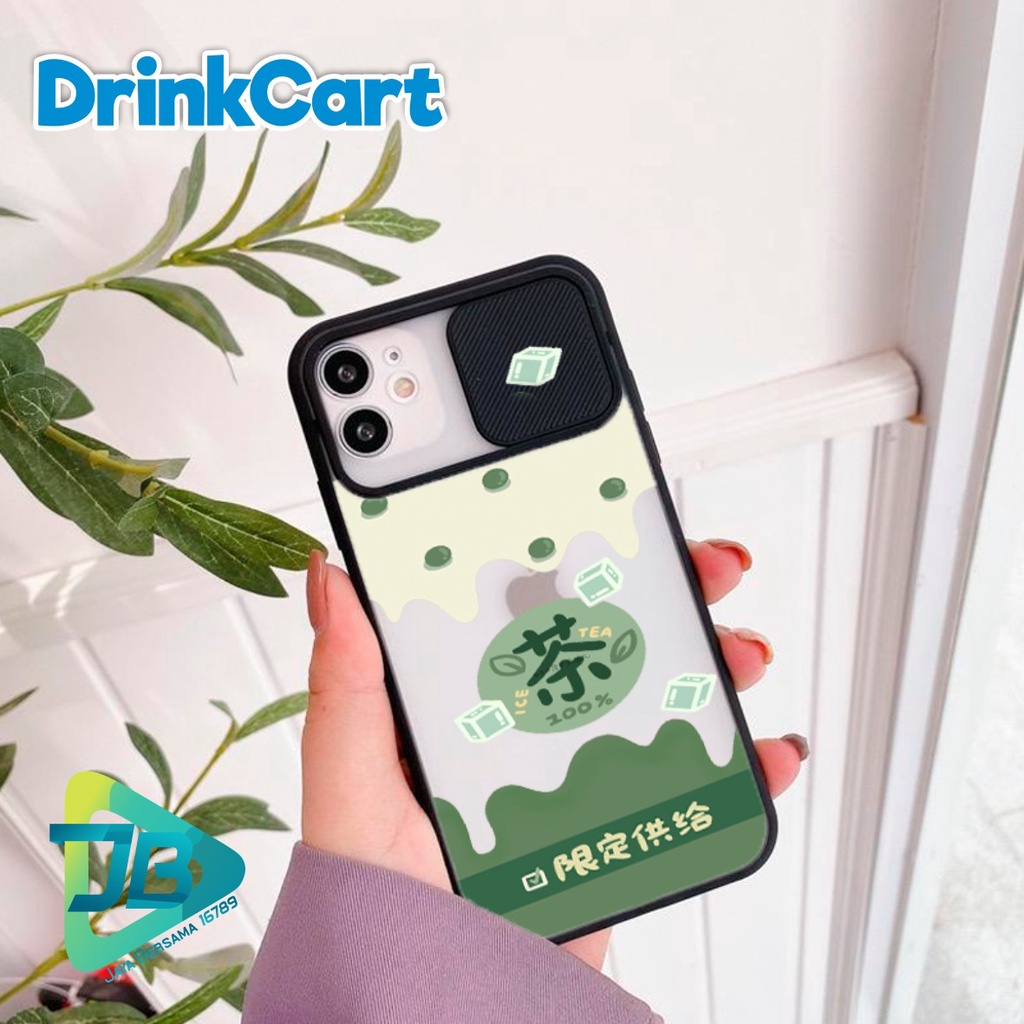 SOFTCASE SLIDE KAMERA DRINKCART OPPO VIVO SAMSUNG XIAOMI REALME IPHONE ALL TYPE JB4936