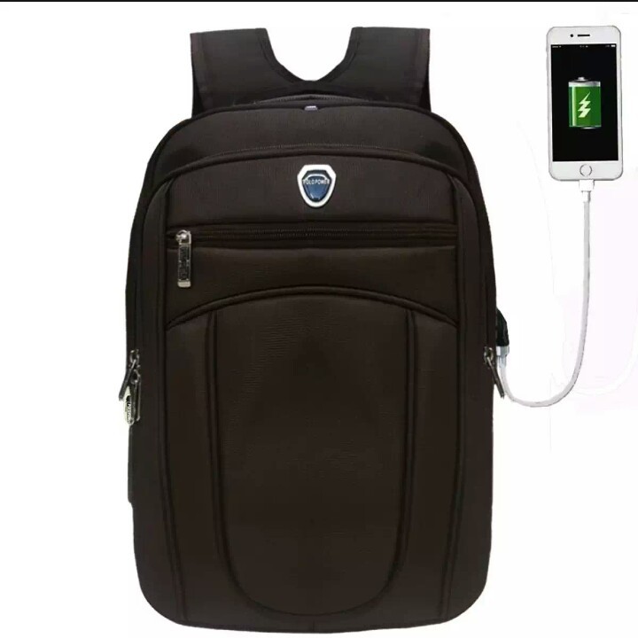 Polo Power Tas Ransel Laptop Pria Dan Wanita Tas Punggung Backpack Original - Coffe