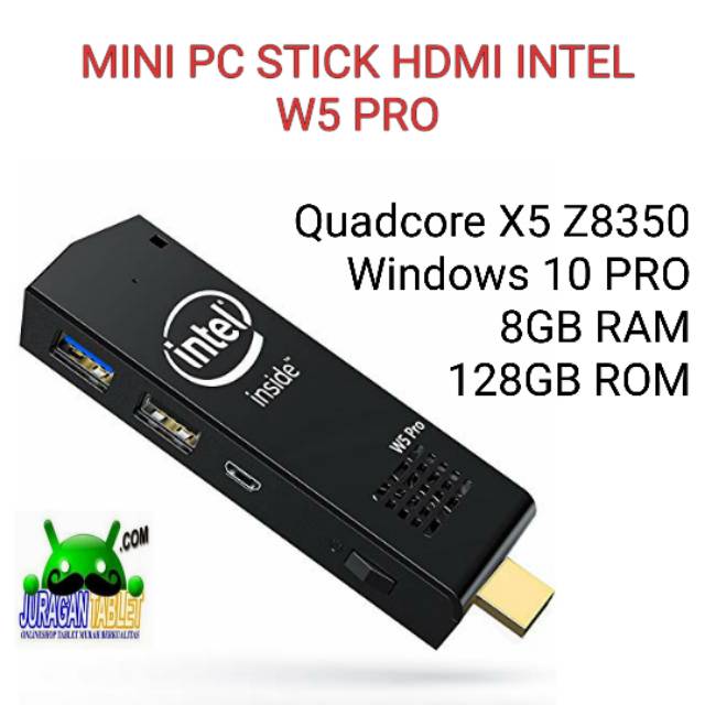 Mini PC Stick W5 Pro HDMI 8GB RAM 128GB ROM Windows 10 Pro HDMI WIFI USB 3.0