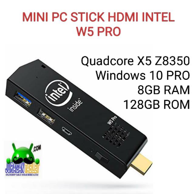 Mini PC Stick W5 Pro HDMI 8GB RAM 128GB ROM Windows 10 Pro HDMI WIFI USB 3.0