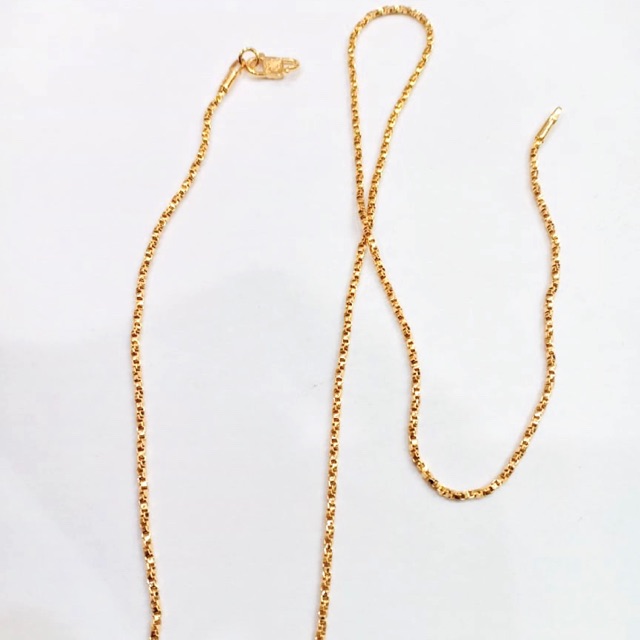 Kalung wanita // kalung itali plintir // kalung lapis emas // perhiasan // kalung panjang 45 cm