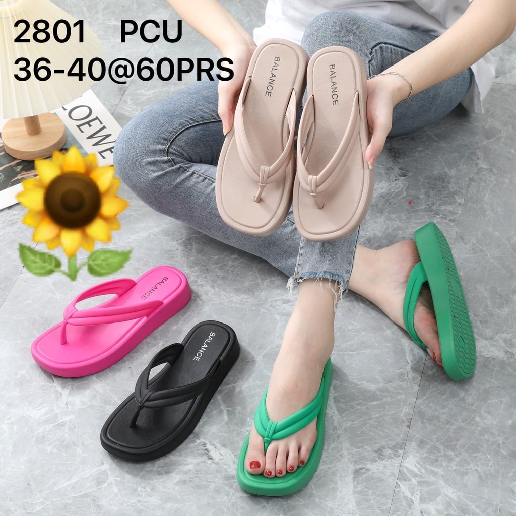 Sandal Karet Jelly Wedges Wanita import Model Terbaru Original Kekinian by AGUNG STYLE Balance 2801