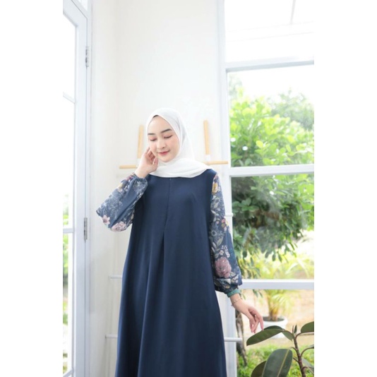BRYANA MAXI - Trend pakaian model terbaru long dress muslim baju klok A line Outfit cantik ootd hija