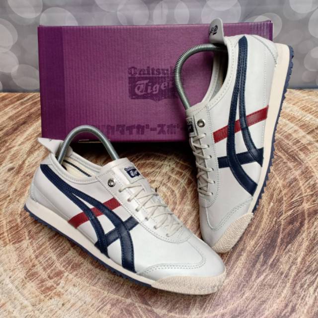 onitsuka cream navy