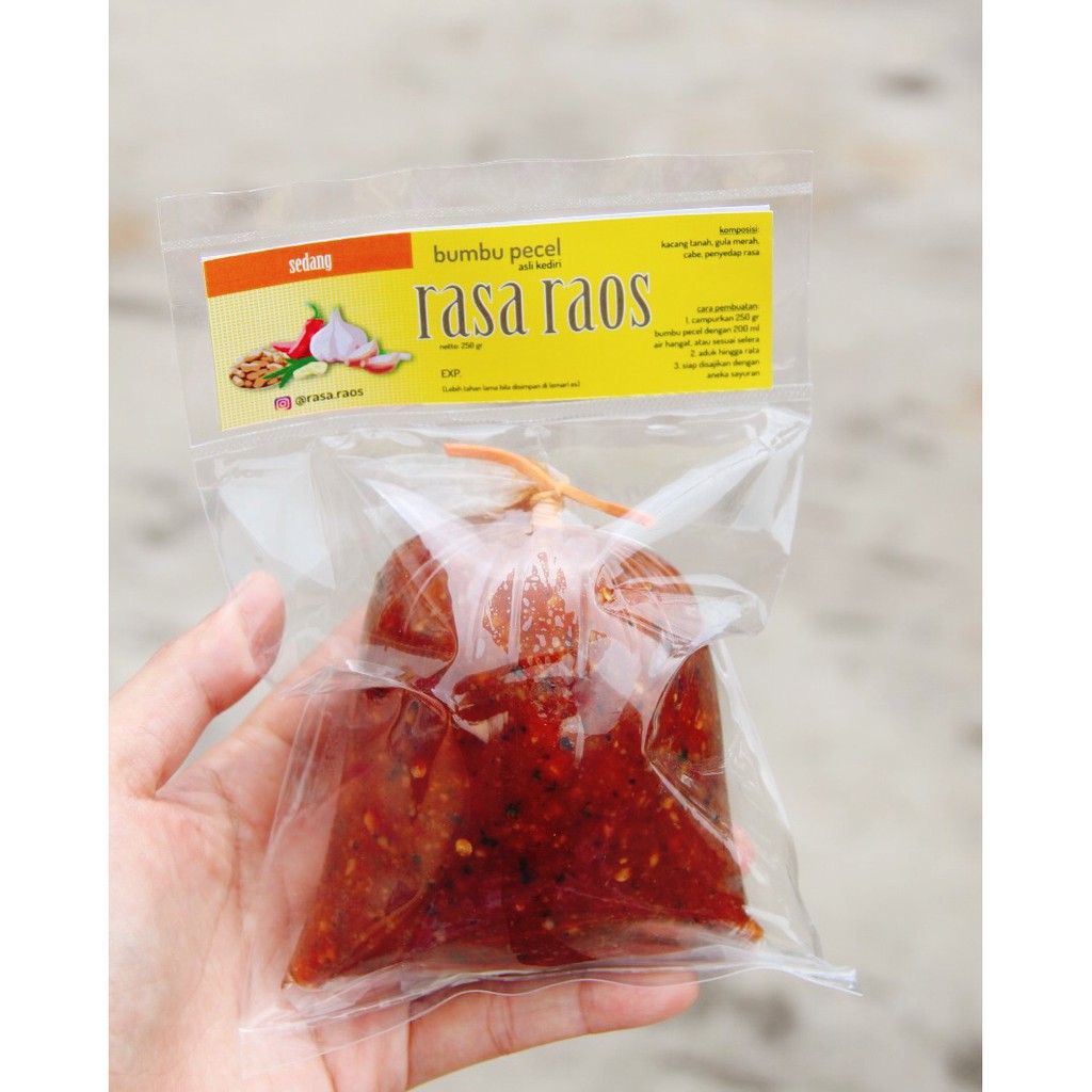 

Bumbu Pecel rasa PEDAS SEDANG