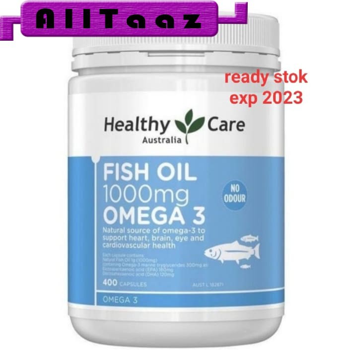 

healthy care fish oil 1000mg omega 3 400sofgel