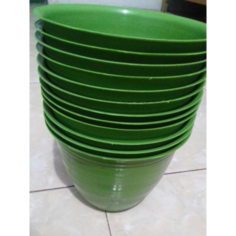 Pot tawon warna hijau