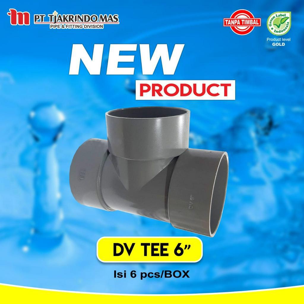 Tee PVC 6" DV